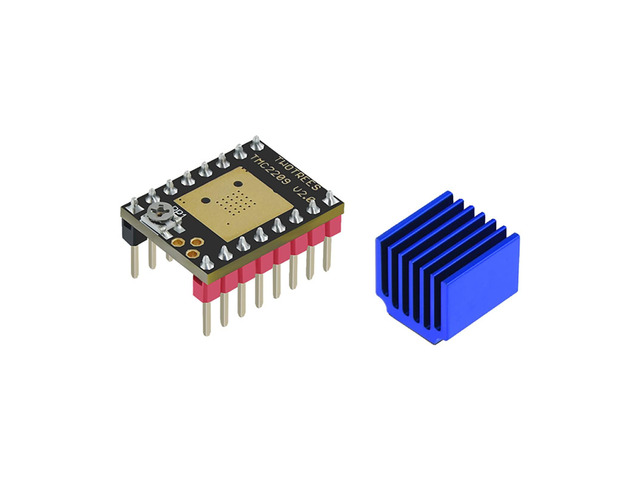 TMC2209 V2.0 Stepper Motor Driver with Heatsink for 3D Printer 256 Microsteps 2.5A for SKR1.3 1.4 Robin-Nano