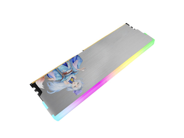 ARGB LED Memory Heatsink for DDR5 DDR4 DDR3 DDR2 Desktop RAMs with Metal Cooling and Silents Operations Computer Memory Heat Spreader