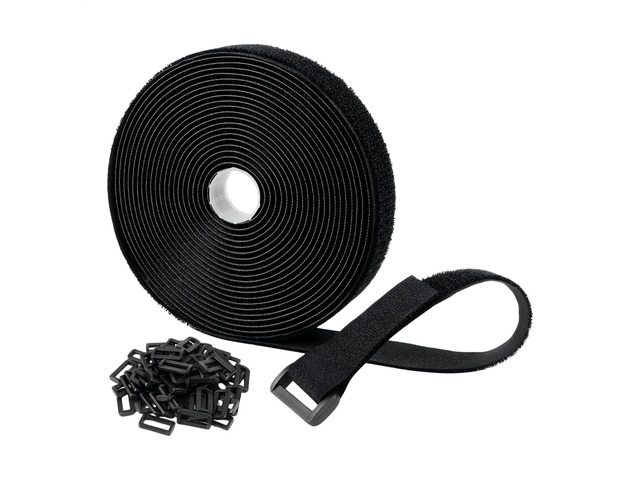 Hook and Loop Straps, Reusable Design, 500x5x0.2cm, Self-Adhesive Cable Ties, Wire Organizer Roll, Flexible, for Family Friends Home Indoor Outdoor...