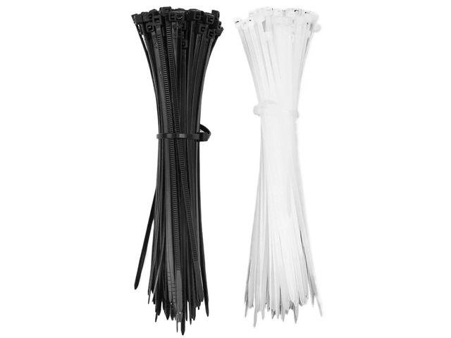 Zip Ties 500Pcs Plastic Nylon Cable Ties Self-locking Cord Straps Adjustable Cables Fastening Loop Wire Zip Tie For Home Office Light...
