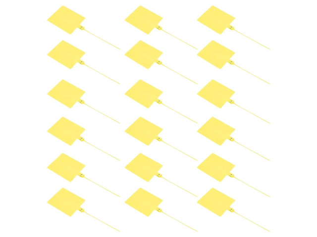 Zip Tie Tags 100Pcs Cable Label Ties with Tag Markers Plastic Wire Zip Ties for Bundling Fixing Clothes Cables Logistics Garage For Logistics Use...