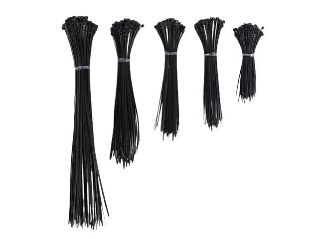 Zip Ties 500PCS Cable Ties Black Heavy Duty Zip 2.5 X 100Mm. 150Mm. 160Mm. 200Mm. 300 Mm For Home Office Light Industrial