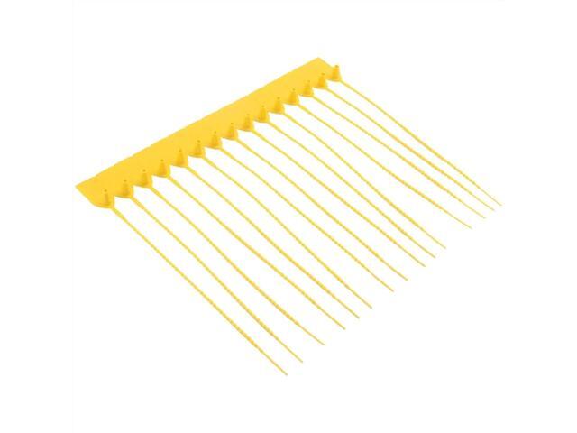 Zip Tie Tags 100 Plastic Tamper Seals, Numbered Zip Ties Tags,Disposable Self Locking Signage for Fire Extinguish For Logistics Use Backpack Luggage