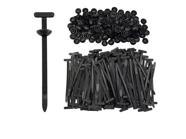 Nylon Universal Cable Tie Buckle 400pcs Nylon Cable Tie Buckle Universal Self-Locking Zip Ties Car Trunk Engine Guard Panel Wire Management Strap...