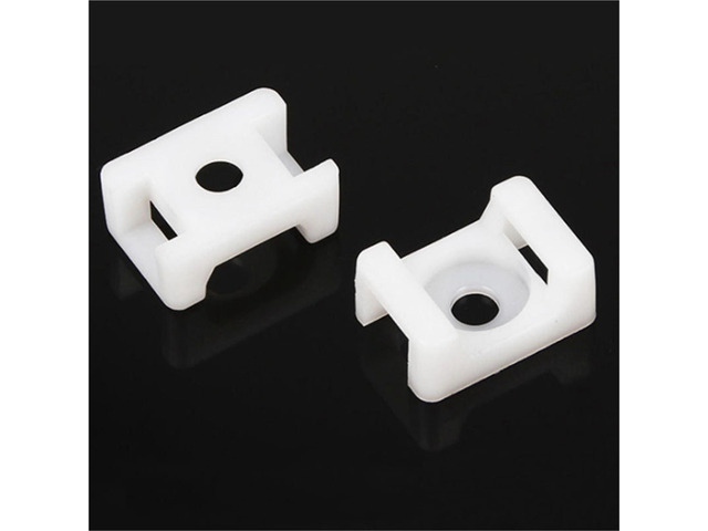 Zip Tie Mounts 300Pcs Saddle Cable Ties Base Mount Holder Wire Fixing Clamp Screw Holes Mounter Cable and Wire Management Cable Organizer For Home...