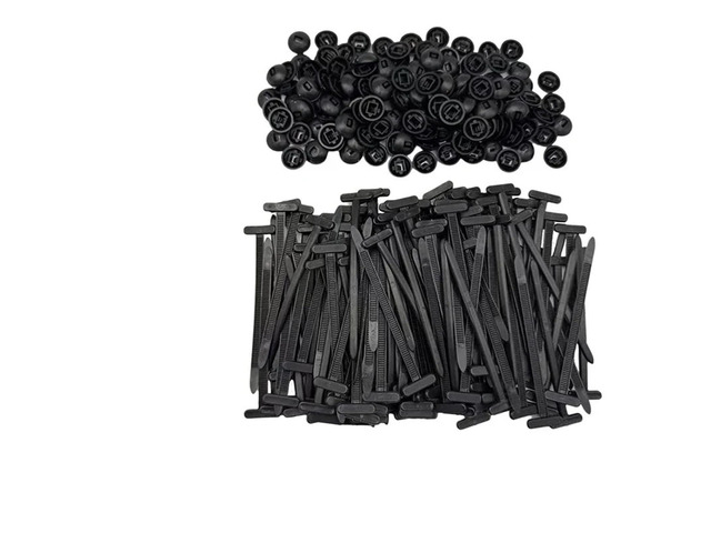 Nylon Universal Cable Tie Buckle Nylon Cable Tie Buckle Universal Self-Locking Zip Ties Car Trunk Engine Guard Panel Wire Management Strap Fastener...