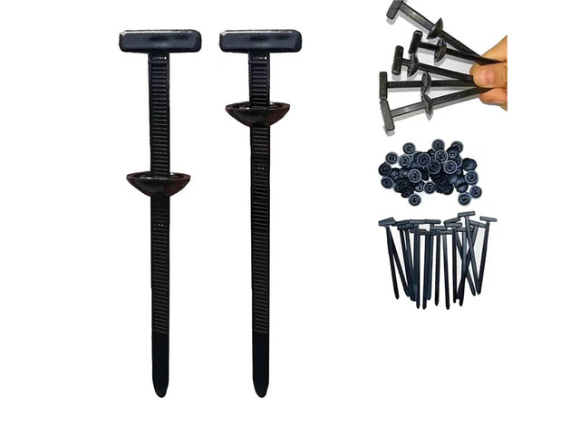Nylon Universal Cable Tie Buckle 550pcs Nylon Universal Cable Tie Buckle Self-Locking Zip Ties Holder With Pin Button Multipurpose For Car Daily...