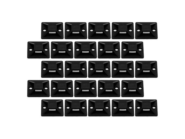 Zip Tie Mounts 200Pcs Pe Material Cable Organizer Base with Strong Adhesion Cord Management Clip for Desk Wall Mount Wire Cable Organizer For Home...
