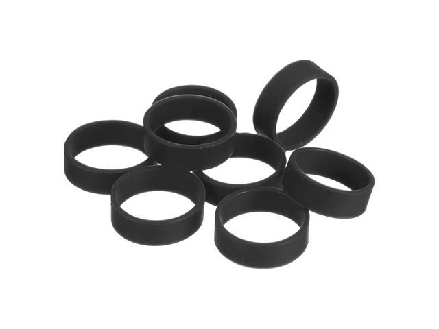 Silicone Rubber Bands 200Pcs Silicone Rubber Bands Rings Cable Ties Strong Elastic Non-Slip for Cord Wrapping Bag Wraps For Money Crafts Mail...