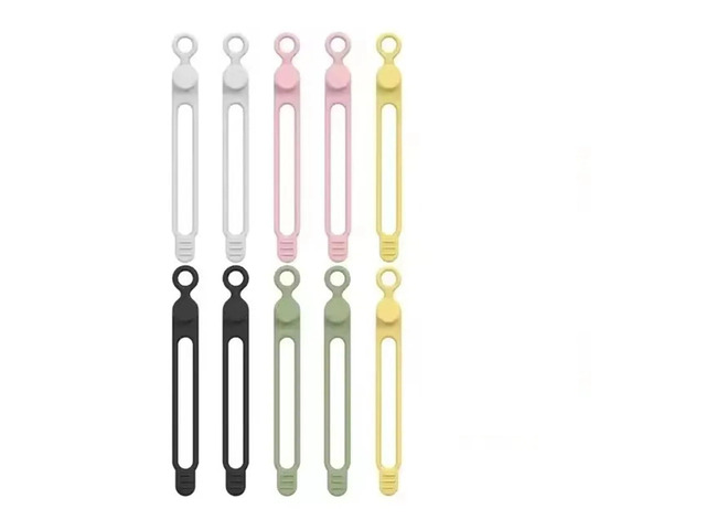 Silicone Rubber Bands 42pcs Silicone Cable Ties,Cord Organizer, Straps,Reusable,Travel,Cute Elastic Tie, Wire For Money Crafts Mail Sorting File...
