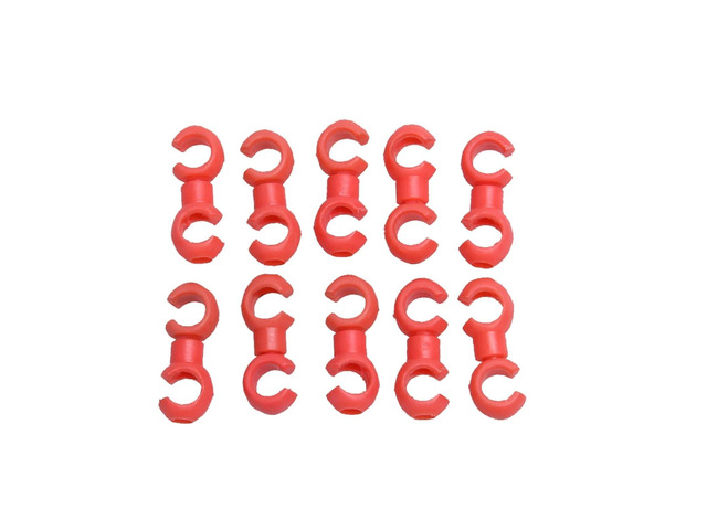 Bike Cable Clips 500 PCS Brake Cable Clip S Style Bicycle Plastic Bike Ties Holder Light Weight Fixed Gear