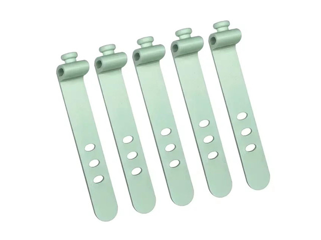 Silicone Rubber Bands 200pcs Cable Organizer Clip Strap Silicone Line Storge Holder Wire Wrap Organiser Earphone Cord Reusable For Money Crafts...