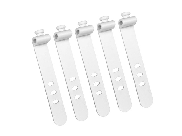Silicone Rubber Bands 200pcs Phone Cable Organizer Earphone Clip Charger Cord Management 3 Hole Line Storge Holder Clips Data Bobbin Winder Straps...