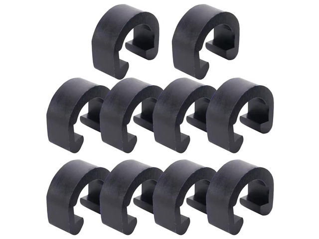 Bicycle C-Clips Clamps 500pcs Brake Gear Cable Housing Hose Tube Plastic Clamp Mountain Bike Road Bicycle Oil Pipe Ties for MTB Bike