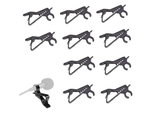 Lapel Mic Clip 35Pcs Versatile Protable Lavalier Mic Clip Lapel Tie Microphone Clamp Holder Cable Flat Mouth Rotating For Fixing...