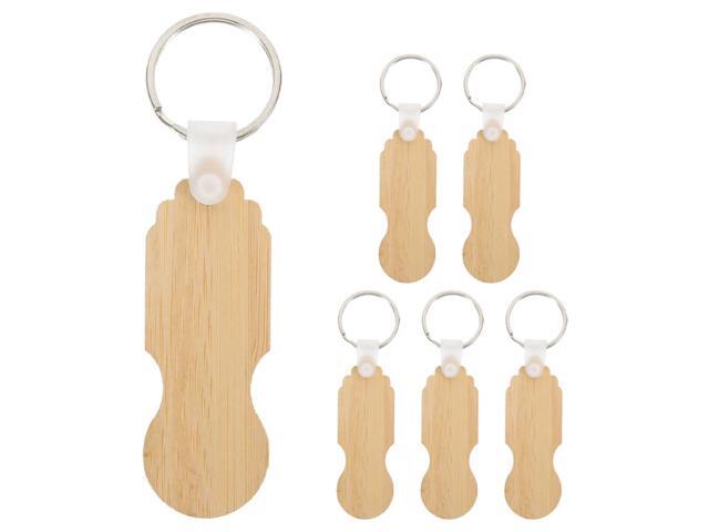 6pcs Shopping Cart Tokens Keychain Set, Quarter Token Holder with Key Ring for Grocery Cart and Shopping Bag Release, Small Portable Keychain...