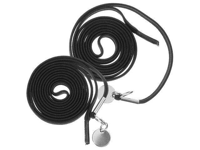 Elastic No Tie Shoe Straps for Sneakers, Black Flat Shoelaces with Invisible Buckles, Suitable for Sports and Casual Shoes, 1 Pair