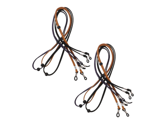 6pcs Adjustable Suede Eyeglass Strap Chain Set for Men and Women, Anti-slip Eyeglasses Holder Cord Sunglasses Neck Strap for Sports and Daily Use