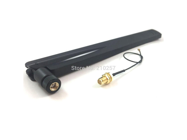 2.4ghz PC Wifi Antenna 18dbi Indoor Omnidirectional rp-Sma Male Connector +15cm U. FL Mini PCI to RP-SMA Female Pigtail Cable
