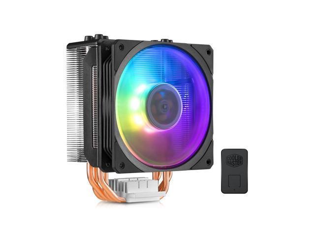 Cooler Master HYPER 212 ARGB EDITION CPU Cooler - 4 CDC Heatpipes, Addressable RGB SF120R PWM Fan & Wired ARGB Controller Included
