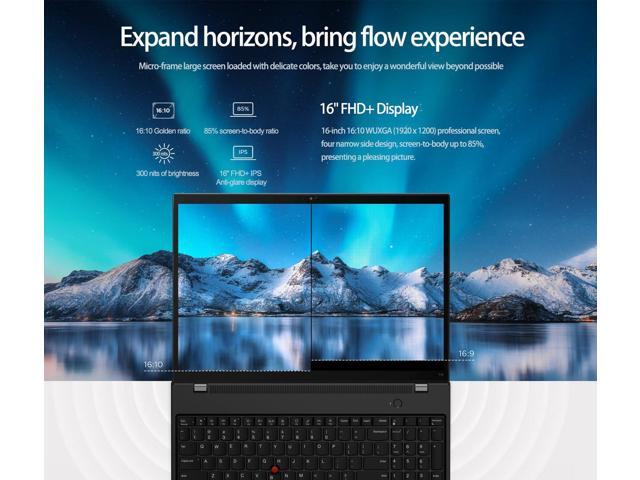 Lenovo ThinkPad T16 Gen 2 Business Laptop (16' FHD+ Anti-glare, 10-Core i7-1355U, 48GB DDR5 RAM, 2TB PCIe SSD), Fingerprint Reader, 1080p Webcam,...
