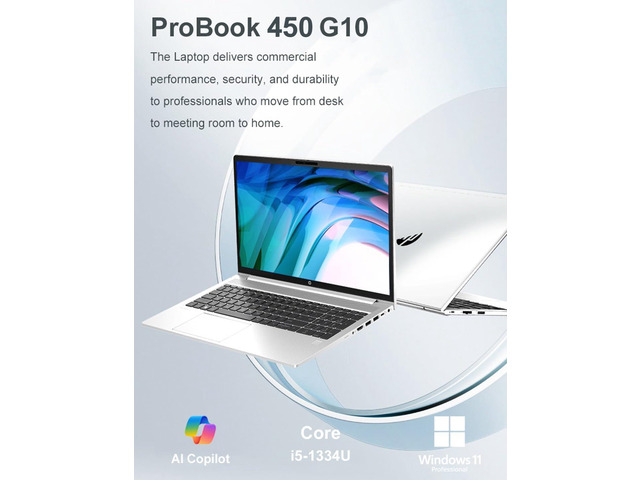 HP ProBook 450 G10 Business Laptop (15.6' FHD Anti-Glare, Intel 10-Core i5-1334U, 16GB RAM, 512GB SSD, (Beats i7-1255U)) Backlit KB, Webcam,...