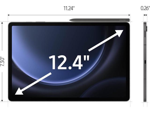 SAMSUNG Galaxy Tab S9 FE+ Plus Android Tablet (12.4 Touchscreen, 8GB RAM, 128GB Storage, 18-hr Long Battery Life, S Pen, 1 Front Camera + 2 Rear...