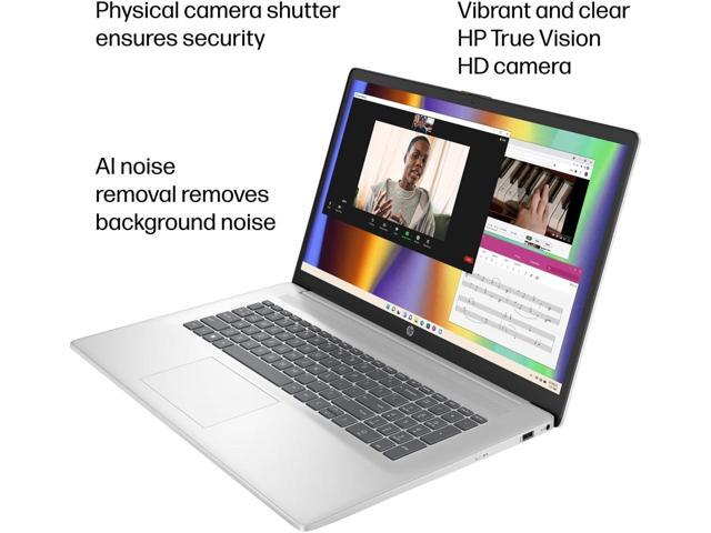 HP 17 Laptop (17.3' FHD Anti-Glare, AMD Ryzen 5 7430U, 16GB RAM, 512GB SSD, 6-Core (> i7-1165G7)), for Business, Enterprise, Students, Long Battery...