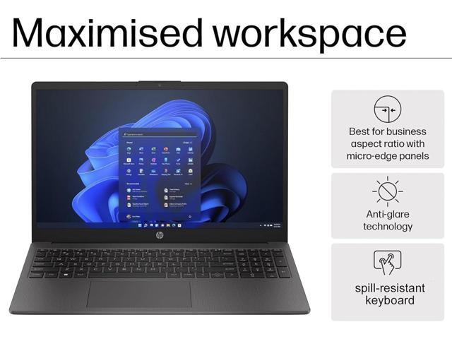 HP Laptop 250 G10 for Business, Home (15.6' FHD IPS Anti-glare, 16GB RAM, 512GB PCIe SSD, Intel Core i5-1334U (> AMD Ryzen 7-7530U)), Military...
