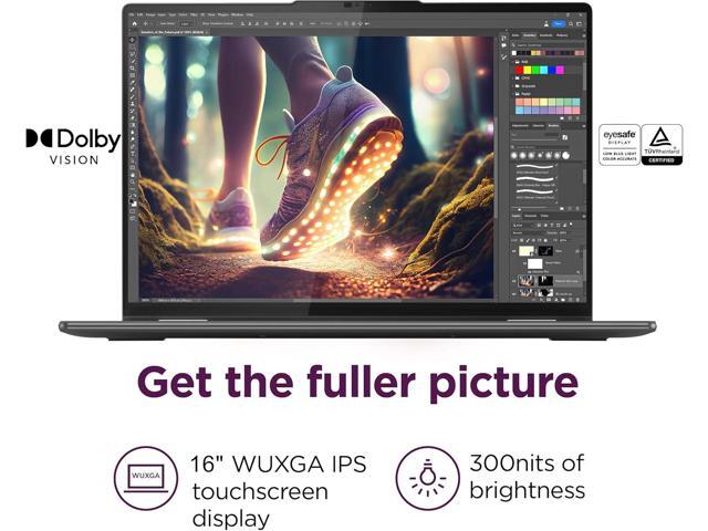 Lenovo Yoga 7i 2-in-1 Business Laptop (16' FHD+ Touchscreen, Intel Ultra 7 155U (Beat i7-1355U), 16GB DDR5 RAM, 1TB SSD) Backlit, Fingerprint, FHD...