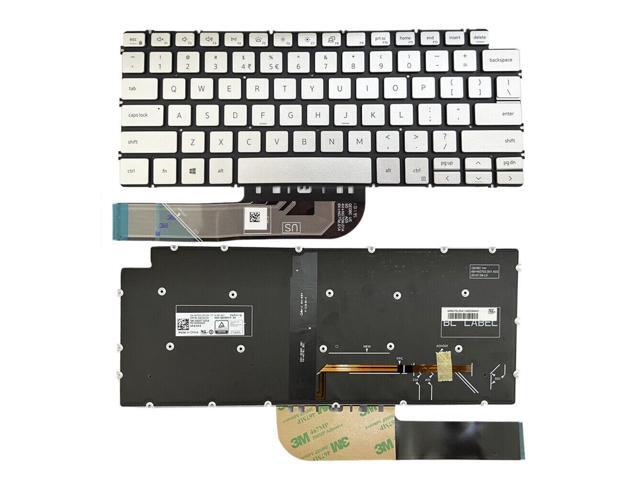 KeyboarUS With Backlit Silver for DELL Inspiron 7490 490.0GD07.0D0A