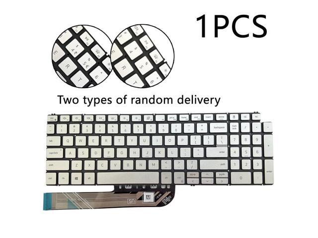 KeyboarUS Backlit for for Dell Inspiron 15 5584 5590 5593 5594 5598 Silver