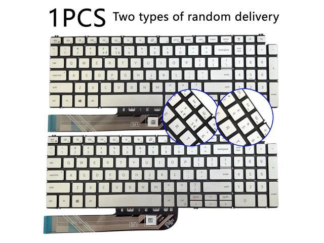 KeyboarUS Backlit for for Dell Inspiron 15 5584 5590 5593 5594 5598 Silver