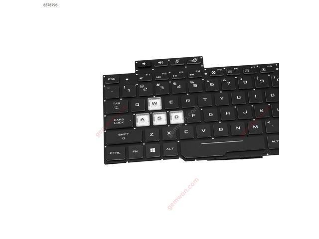 US Keyboard for Asus GL704 GL704GM GL704GV GL704S7CM BLACK Without FRAME Backlit