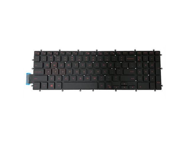 US Keyboard Backlit Red Font Replace for Dell G3-3579 3779 3590 G7-7588