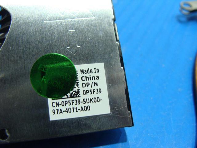 Cpu cooling fan for Dell Latitude 5490 14 inches with Heatsink P5F39 V93XV