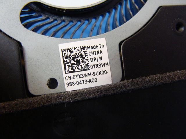 Cpu cooling fan for Dell Latitude 5401 14 inches with Heatsink YX3WM
