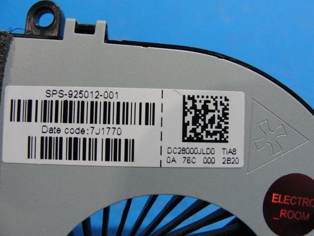 Cpu cooling fan for HP 15-bw032wm 15.6 inches 925012-001 DC28000JLD0