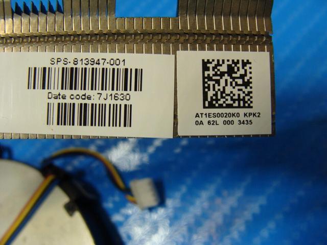 Cpu cooling fan for HP 15-af123cl 15.6 inches with Heatsink 813947-001
