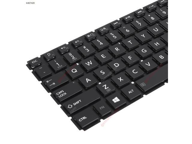 US Keyboard for TOSHIBA L50/L50D/L50DT/L55(D)/S55/S55T/S55D-B GLOSSY NoFRAME