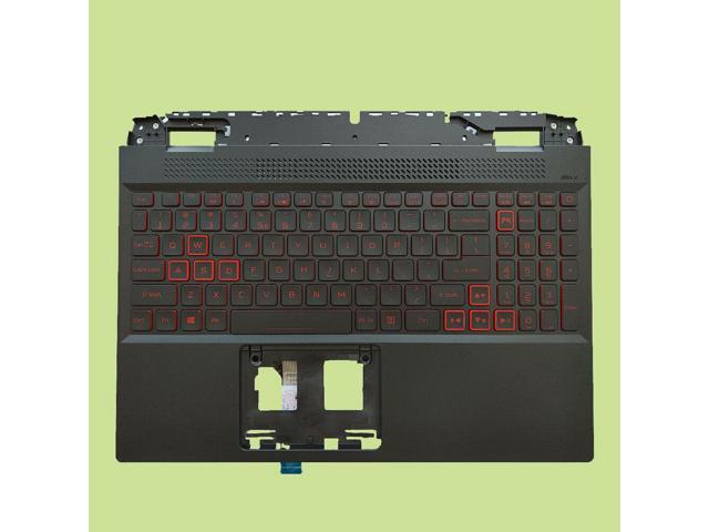 replacement keyboard for Acer Nitro 5 AN515-58 Palmrest including Backlit with Red Keys 6B. QFJN2.001