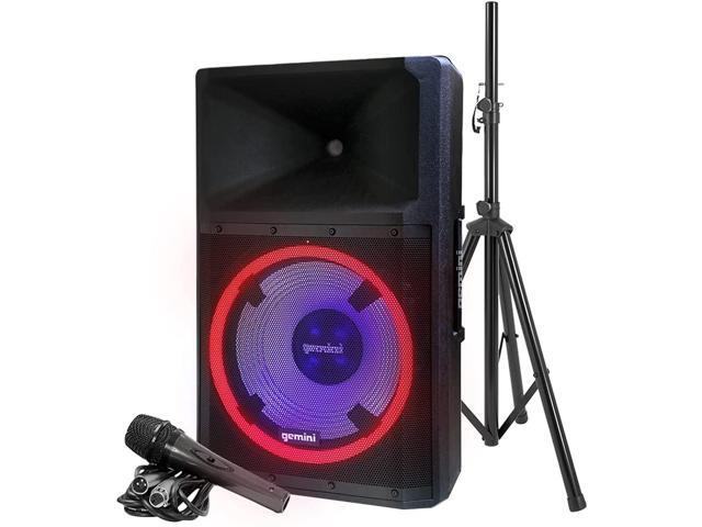 Gemini GSP-2200 15 Powered PA Speaker System with Bluetooth Mic 2200W Big DJ Speaker for Events and Parties - image 6