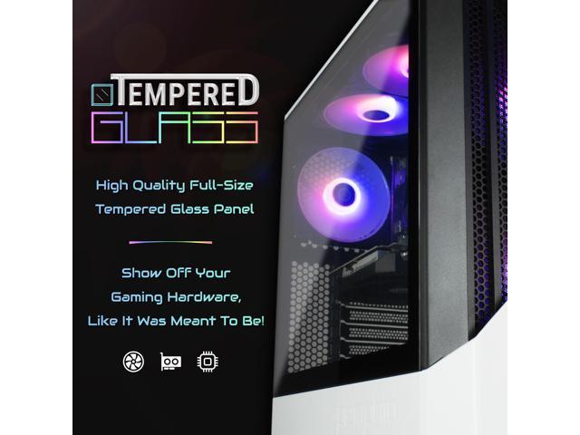 Periphio Castle Prebuilt Gaming PC Ryzen 5 5600G (4.4GHz Turbo) AMD Vega 7 iGPU (4GB) 1TB M.2 NVMe SSD Storage 16GB DDR4 RGB RAM Windows...