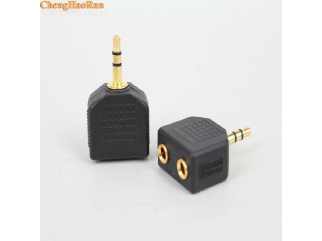 1Pcs ChengHaoRan 3.5mm to 3.5mm 1 Male to 2 Female 1 to 2 Audio Splitter Adapter for Computer Speaker Earphone Headphone