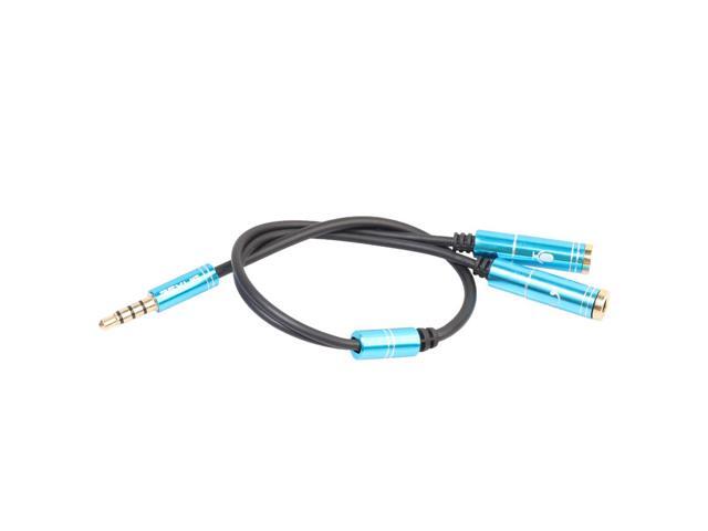 1Pcs REXLIS 3.5mm Combo Audio Adapter Cable for PS4,Xbox One S,Tablet,Mobile Phone,PC Gaming Headsets and version Laptop