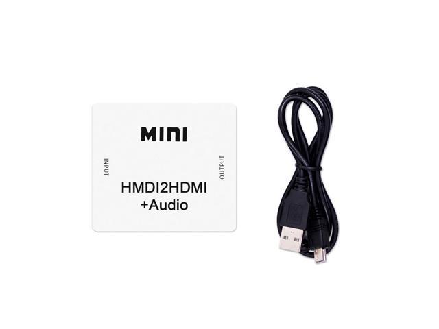 1Pcs 1080P Mini HDMI to HDMI with Audio Converter HDMI2HDMI HD extractor Adapter switcher For PC Laptop HDTV Projector Audio Splitter