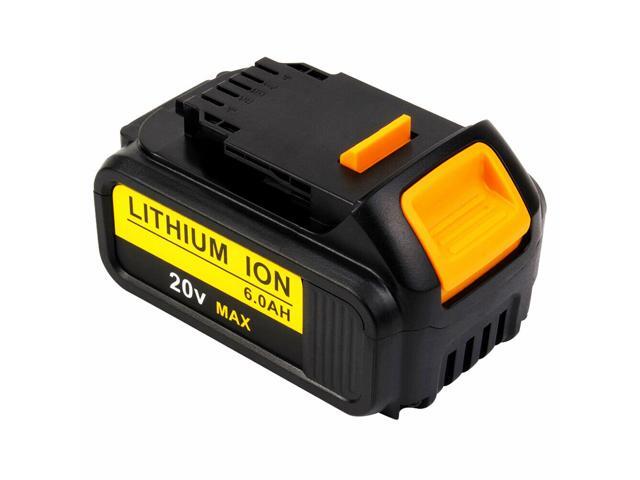2Pack For Dewalt 20V Lithium 6.0Ah Max XR DCB200 DCB206-2 DCB205 Battery and DCB112 Charger