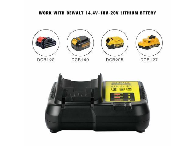 DCB112 12V-20V Lithium-Ion Battery Charger for DeWalt DCB200 DCB205 DCB206