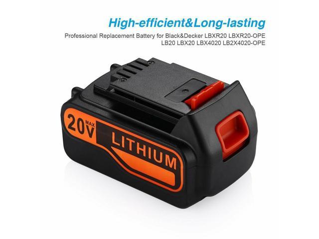 Photos - Power Tool Battery Vanon 20V 4.0Ah Max Lithium Battery for Black & Decker LBXR20 LB20 LBX20 L