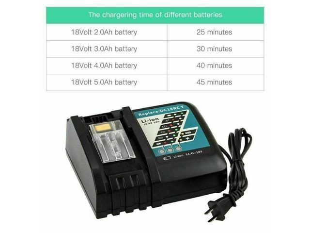 Vanon for Makita DC18RC Charger 14.4V-18V Rapid Tool Compatible with BL1830 BL1840 BL1850 BL1815 BL1860 Lithium-Ion Batteries